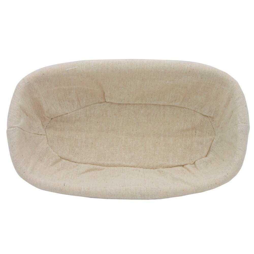 Rectangle Bread Proofing Basket, Banneton Brotform Bread Dough Paste Rising Rattan Basket w/Liner Combo