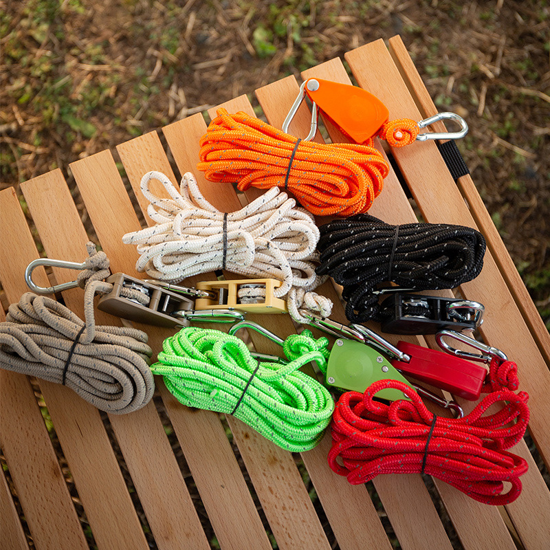 Verstelbare Katrolhaak Camping Tent Vastbinden Touw Spanner Ratel Hangers Luifel Touw Haak Luifel Gesp