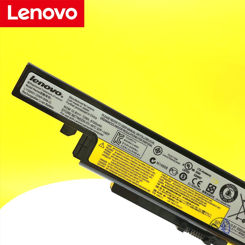 Lenovo Original Y490 Y490P Y400 Y410P Y400N Y500 Y500N Y510P L11L6R02 L11S6R01 L12L6E01 L12S6A01 L12S6E01 Laptop battery