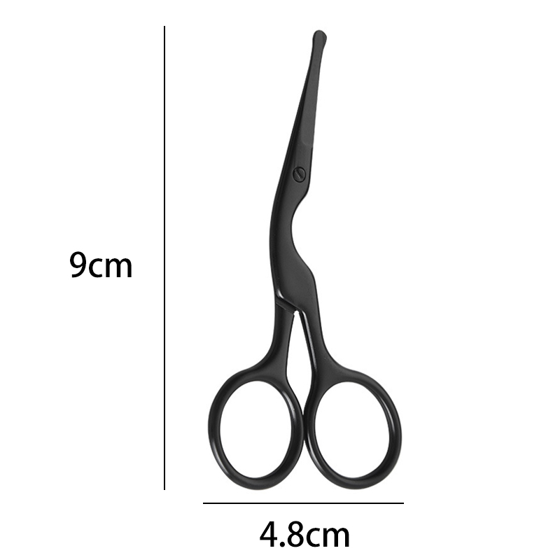 Tijeras de manicura para cutículas de uñas, herramientas de maquillaje, costura a medida, cuidado de cejas, nariz, Barba, Accesorios de belleza para la salud, 1 ud.: Black