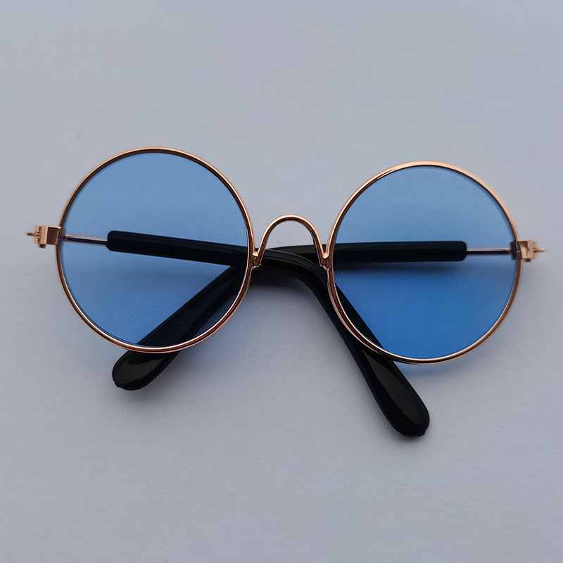 Jolies lunettes de soleil rondes Vintage pour chat, lunettes réfléchissantes pour petit chien, chat, Photos d'animaux de compagnie, produits pour animaux de compagnie, accessoires: M / Orange