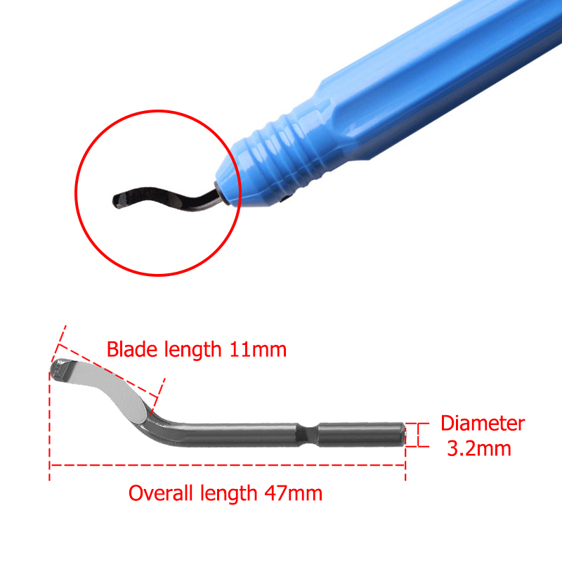 1 Pc Van Hand Plastic, Metalen Ontbramen Trimmen Mes Schraper Trimmer Afkanten Trimmen Tool Professionele Tot Rand Verwijdering