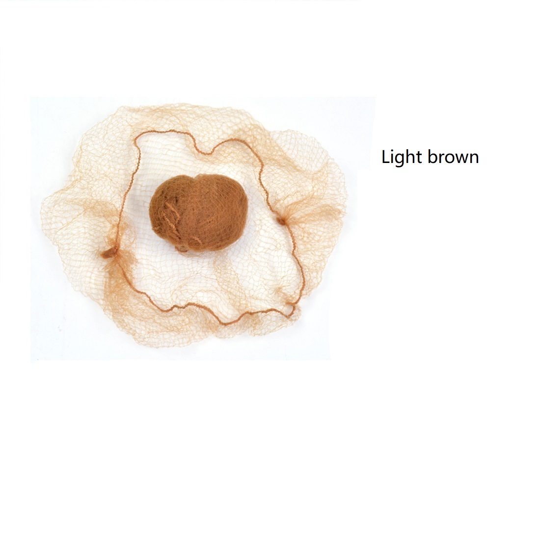 10 Stück 20 Zoll unsichtbares Netz-Haarknotennetz, elastische Nylon-Haarnetze für Frauen, Frisur, Haar-Accessoires: Blonde