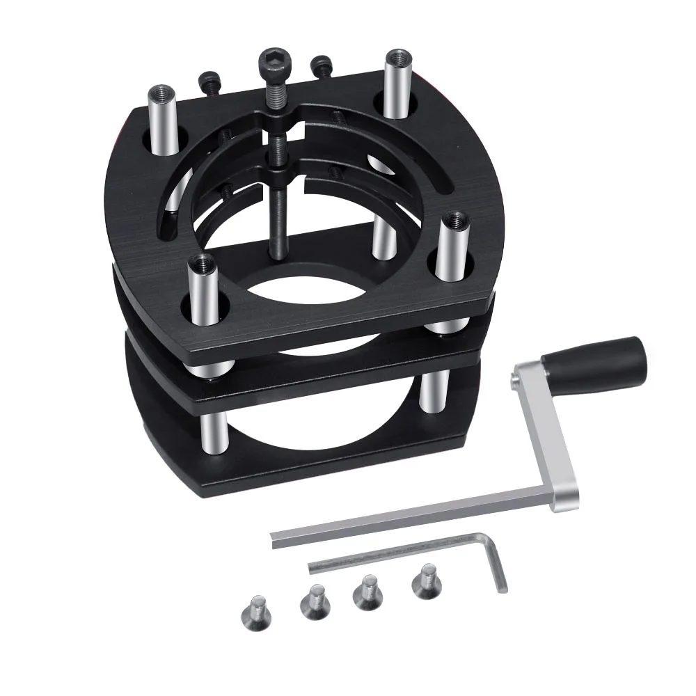 Inzetplaat voor houtbewerkingsfreestafel, hefbasis, freeslift voor motoren met een diameter van 65mm inch, voor houtfreeswerkbanken.: Hemelsblauw