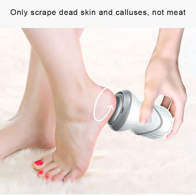 The Rechargeable Electric Foot File Has A Built-in Vacuum for Feet Callus Remover, 2000 RPMs to Remove Dead Skin