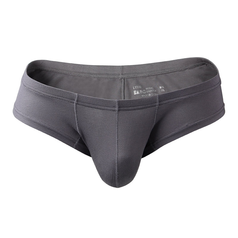 Calzoncillos Bóxer pequeños para hombre, ropa interior fina de tiro bajo: XXXL / Gris oscuro