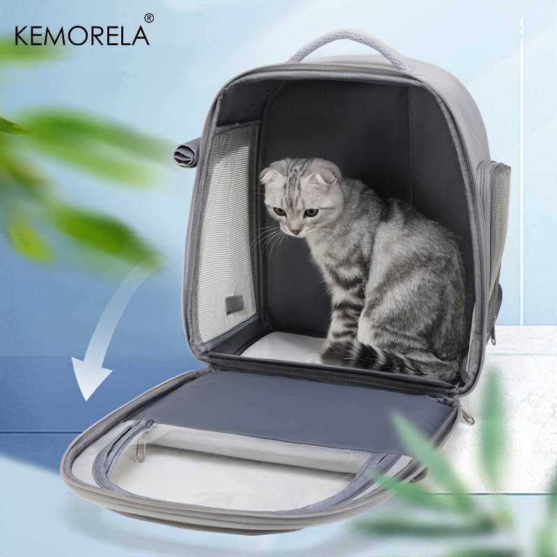KEMORELA-mochila para mascotas para gatos y perros, cápsula transparente grande para exteriores, bolsa de transporte transpirable, suministros para mascotas