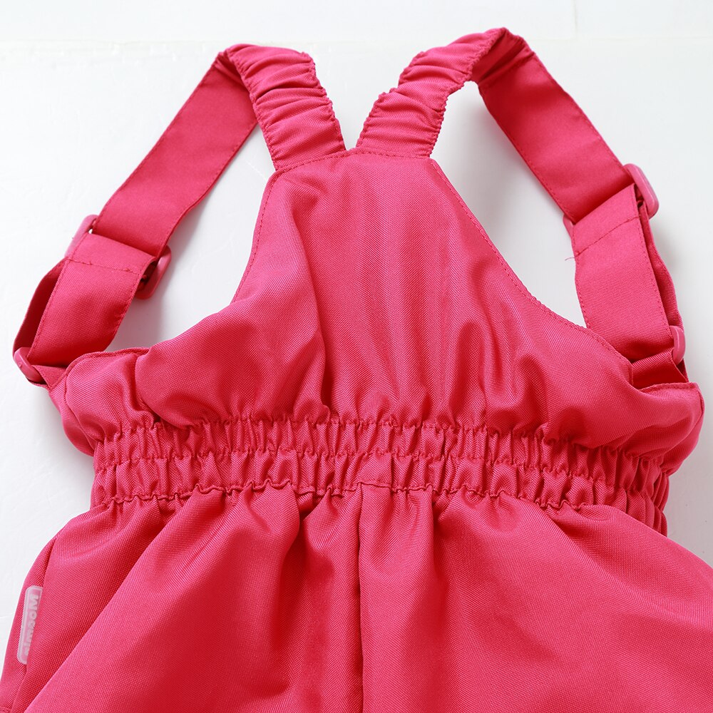 winter girls snow pants moomin windproof overall Cotton Geometric Loose Zipper Fly Red waterproof overall winter pant