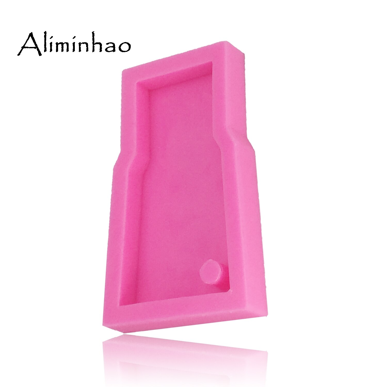 DY0053 molde de silicona con forma de vaso de agua brillante DIY para llaveros moldes perforados Molde de resina epoxy de arcilla polimérica