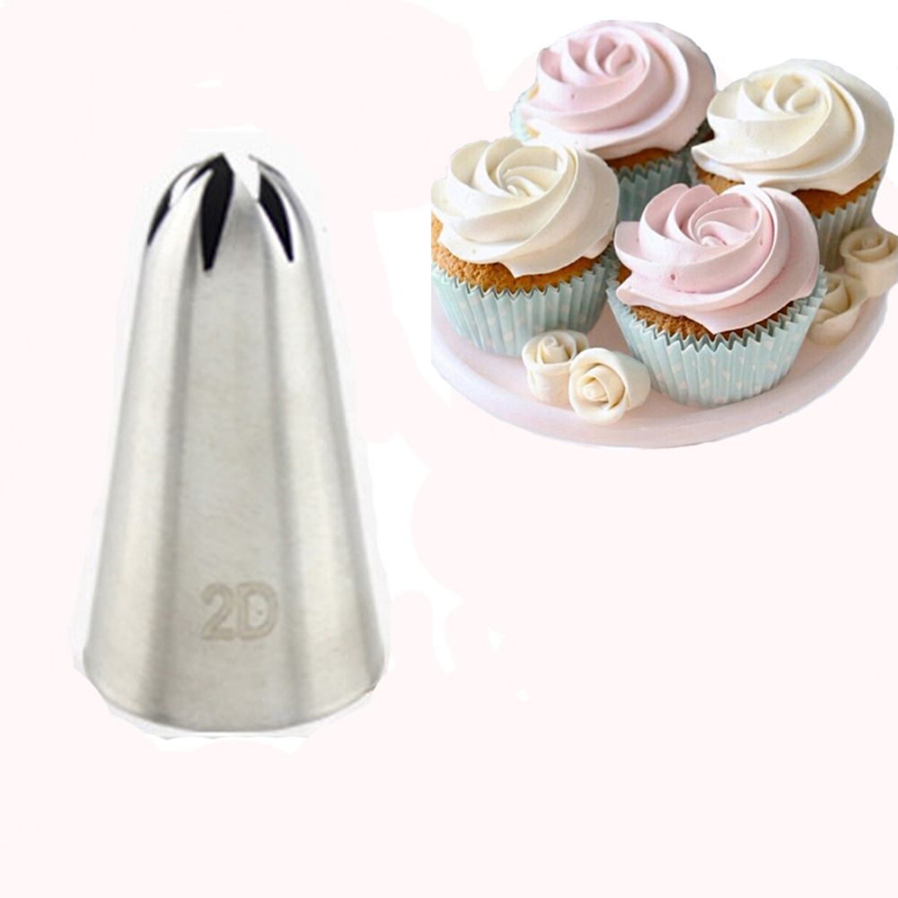 LIMITOOLS Stainless Steel Flower Tips Cake Nozzle Cupcake Sugar Crafting Icing Piping Nozzles Pastry Tool Kitchen accessori: 1
