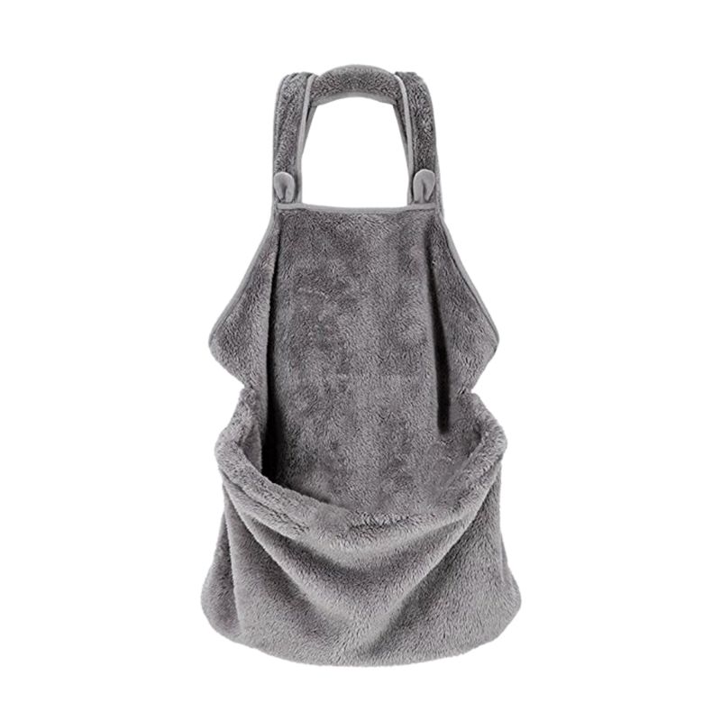 Cat Holder Carrier Apron Velvet Pet Sleeping Chest Apron with Pocket for Holding