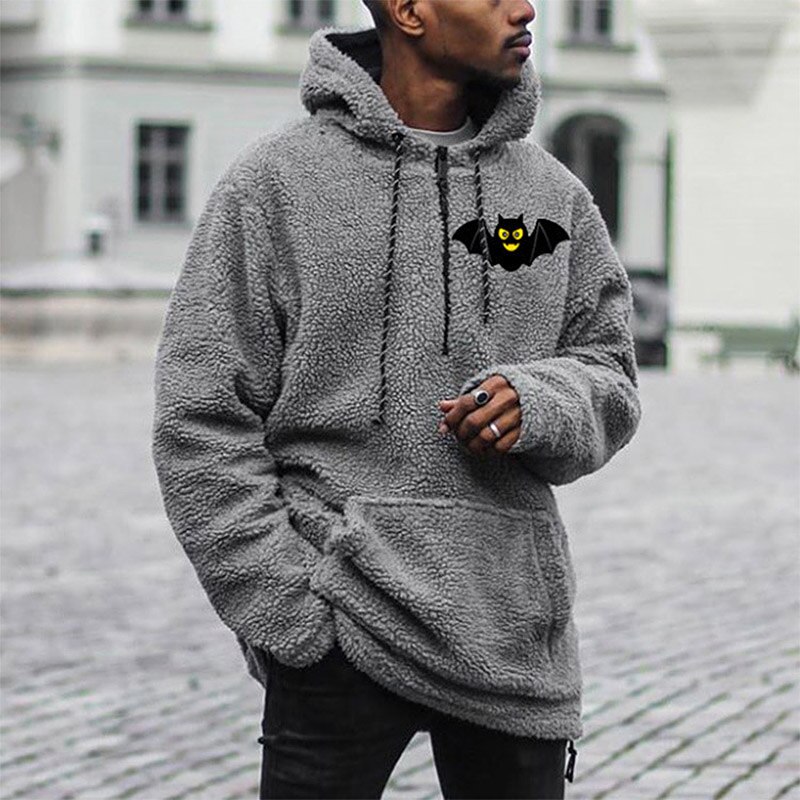 Hoodie Men Fleece Coat Sweatshirt Man Pullover Hip Hop Men Hoodie Sweatshirt Moda Para Hombres Fleece Flannel Pullover