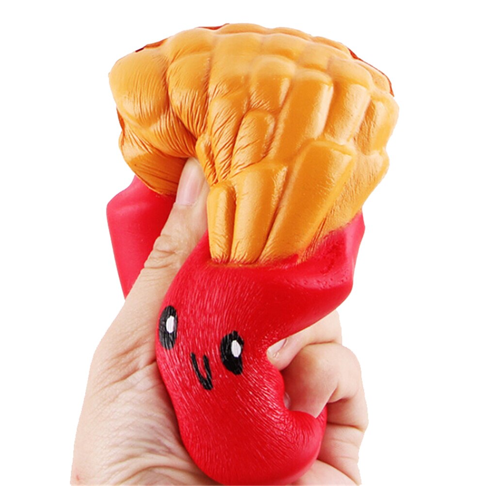 Squishy Speelgoed Jumbo Frieten Elastische PU Stress AntiStress Squishy Squeeze Speelgoed Geurende Poke het Squish het Wrijven het