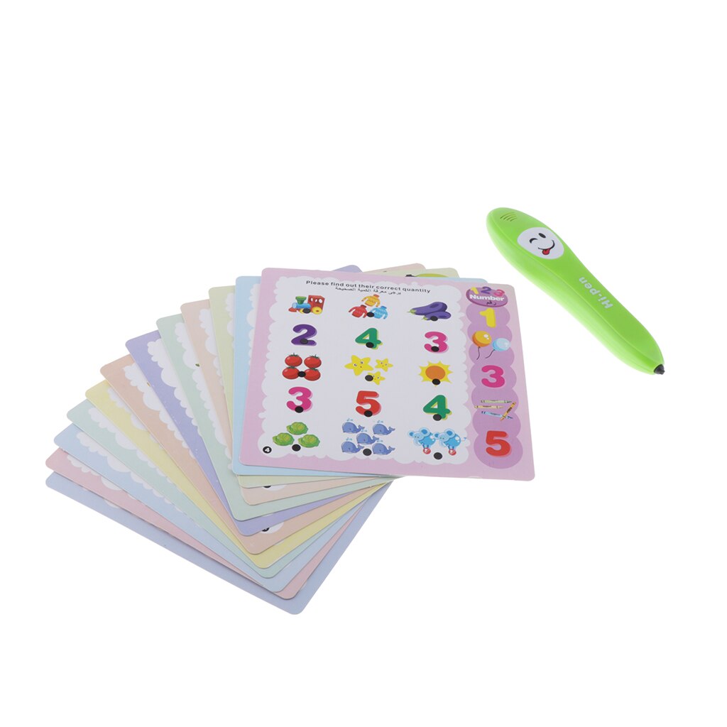 Early Childhood Cognitive Learning Intelligent Pen Learning Cards Set Toys