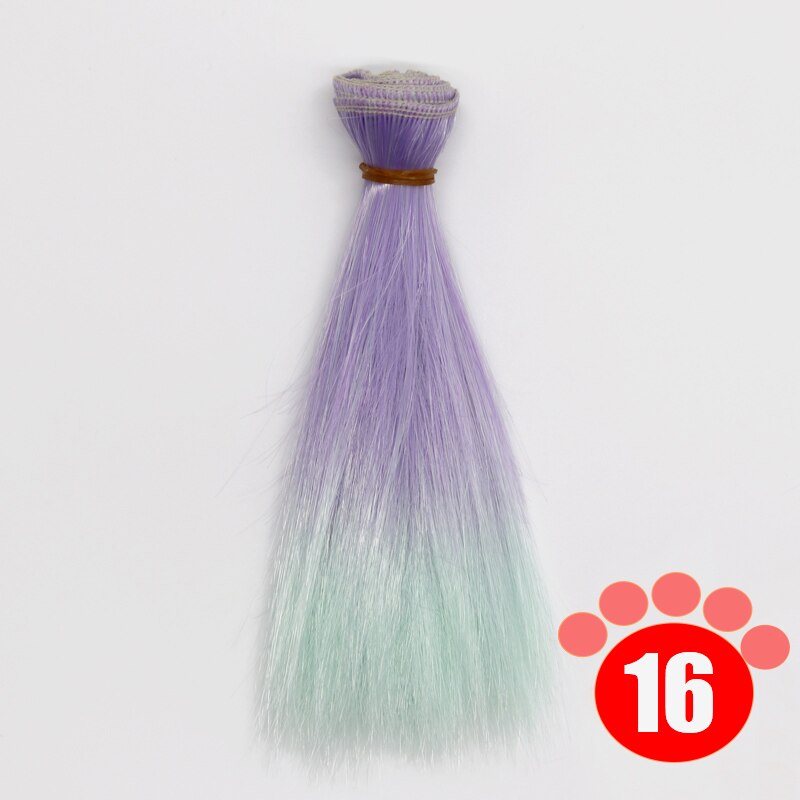 Msiredoll bjd wig Accessories 1piece 15*100CM or 25*100CM doll hair for 1/3 1/4 1/6 straight hair bjd wig diy: colour 016 / 25