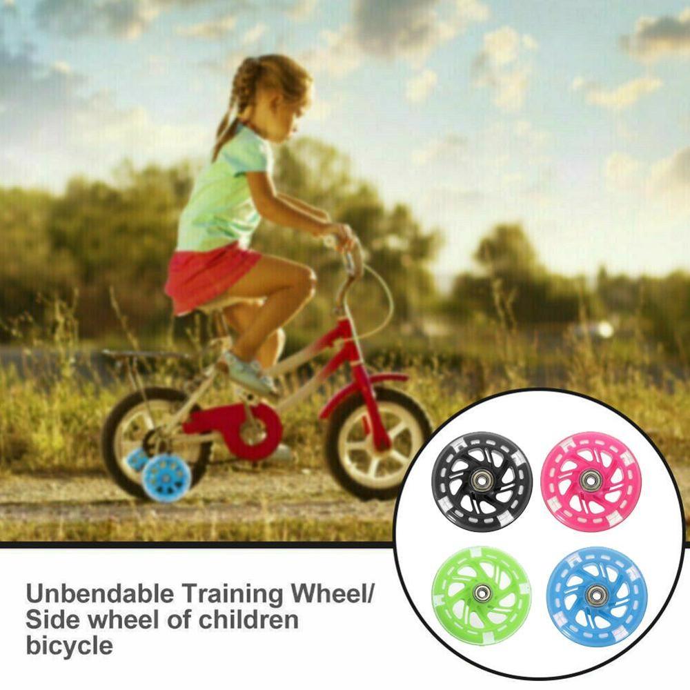 Ruedas auxiliares de bicicleta para niños, accesorios para patinete 120x20, de PU, juego Universal de ruedas auxiliares
