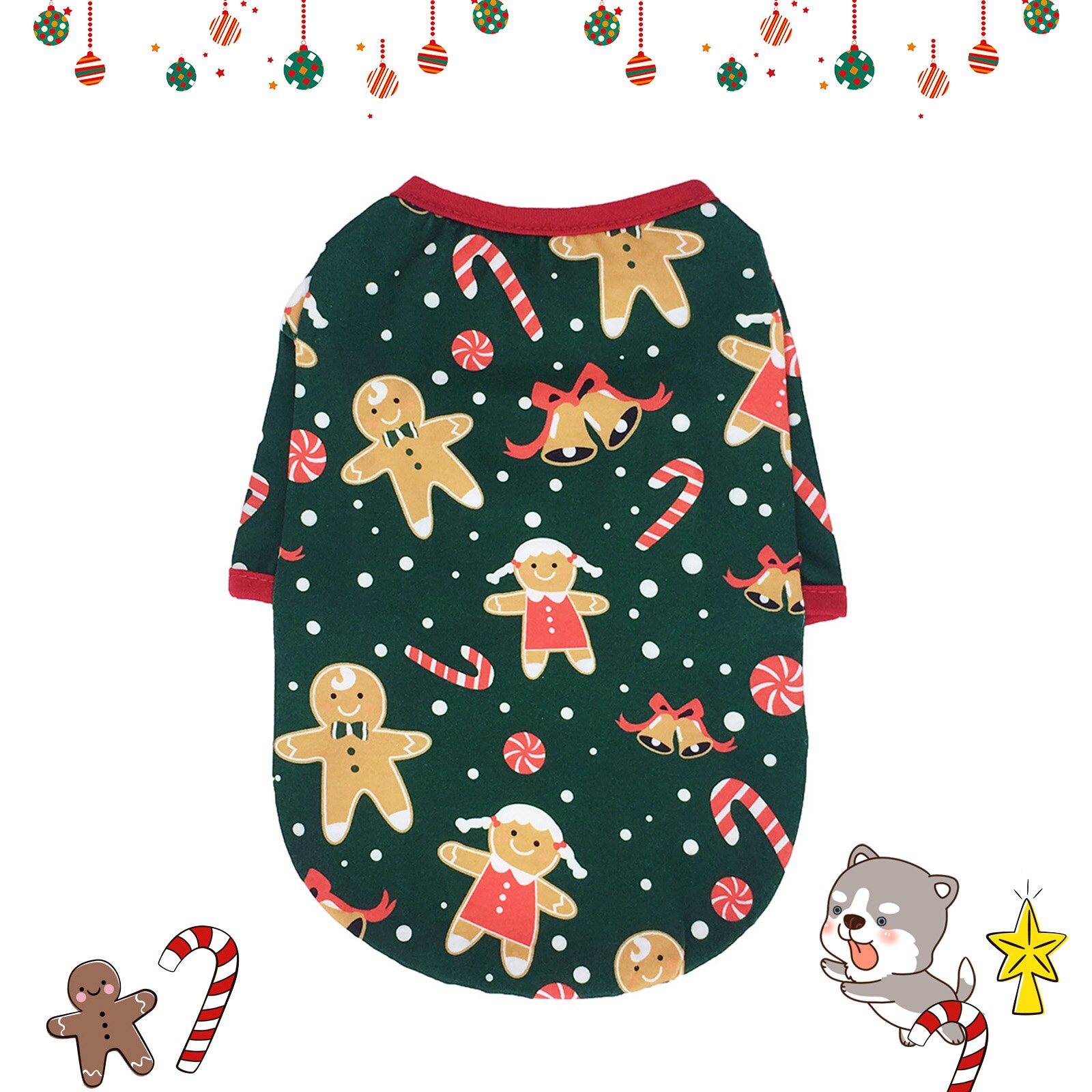 Hondenkleding, goedkope puppy's, huisdierenvesten, shirts, kerstkleding voor honden, kostuums, cartoon kattenkleding voor kleine honden: 3 / Xs