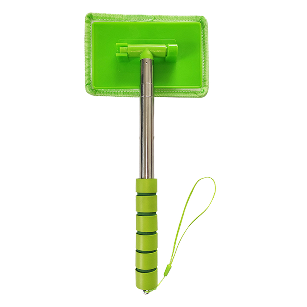 Spazzola per la pulizia dell'auto per parabrezza anteriore Detergente per disappannamento telescopico Manico in metallo Strumento per la rimozione della polvere Tergicristallo in microfibra per uso domestico: bianca