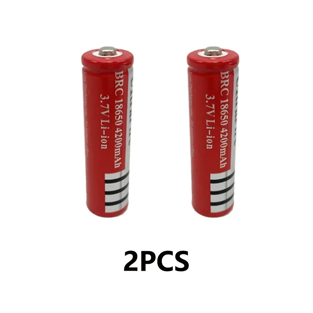 Original 3.7V 18650 lithium battery 4200mAh BRC 18650: Burgundy