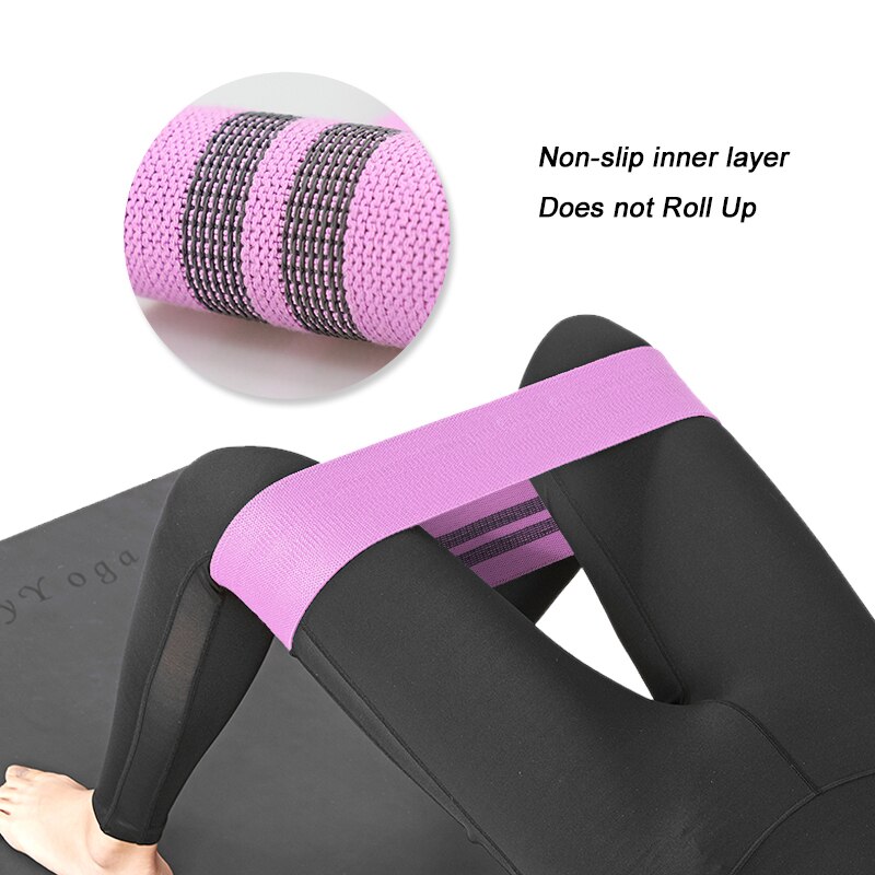 Cuerda de Yoga para glúteos finos para mujer, banda elástica de resistencia para deporte, bandas de resistencia para ejercicio en casa, deporte, gimnasio en interiores