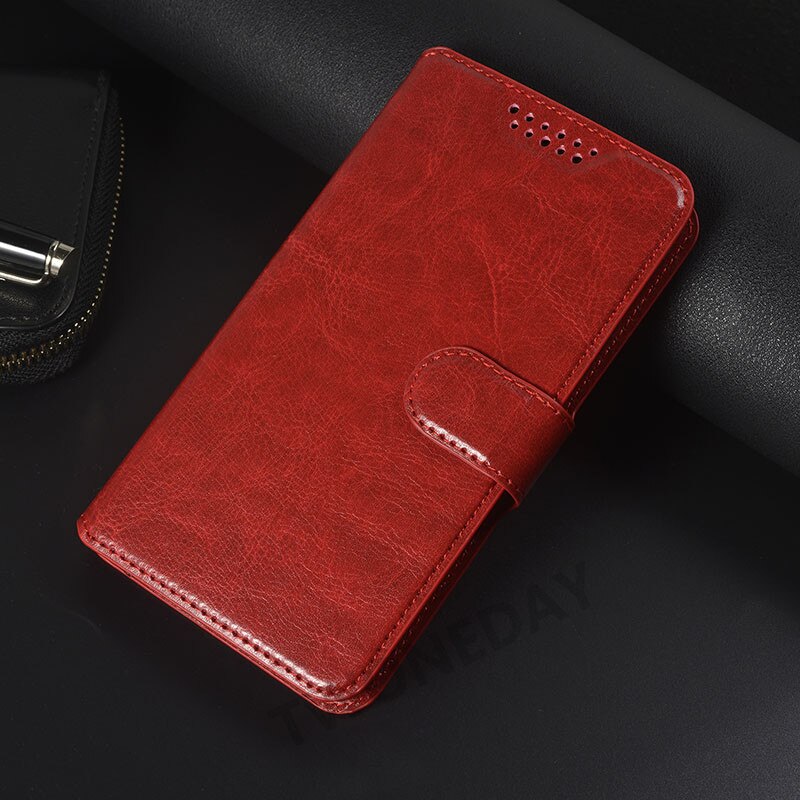 Für Lenovo S1 S1C50 S1A40 Flip Brieftasche Leder Telefon Fall Abdeckung Für Lenovo Vibe S1 S1A40 S1C50 Schwarz Holster Schutzhülle fällen: Red