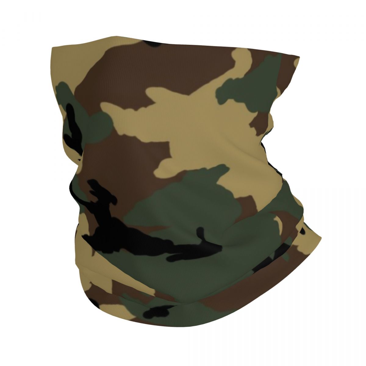 Polaina de cuello de camuflaje Digital verde NWU personalizada, protector facial UV para hombres y mujeres, pañuelo de invierno para senderismo