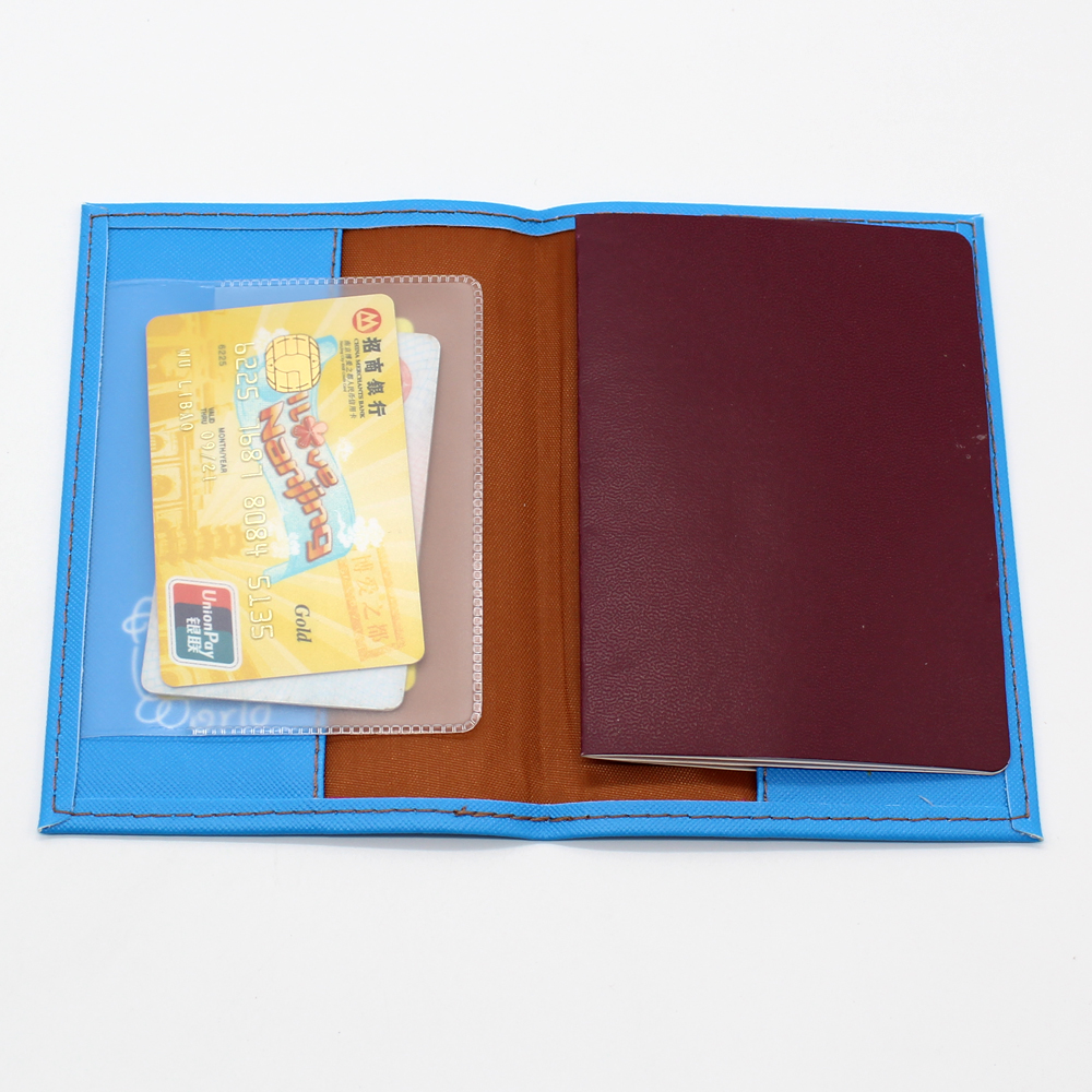 Travel Around The World Series Leather Passport Cover Men Women Travel Passport Holder Case Wallet ID Bank Card Holders