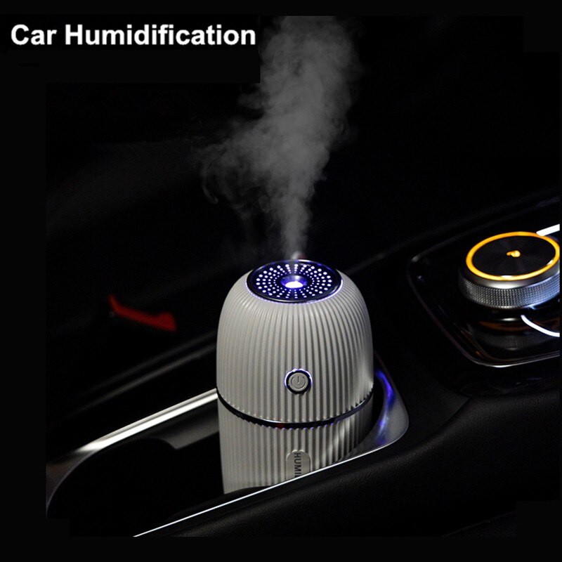 Mini humidificateur d'air pour voiture, diffuseur de brouillard USB pour maison, voitures, bureau, chambre à coucher avec lumières Led