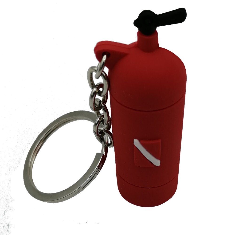 5 Kleuren Mini Scuba Air Tank Mini Cilinder Fles Sleutelhanger Sleutelhanger Diver Duiken: Red