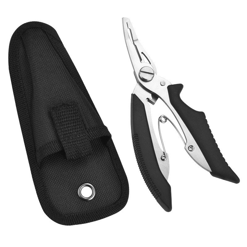 MNFT Fishing Plier Scissor Braid Line Lure Cutter Hook Remover etc. Tackle Tool Cutting Fish Use Tongs Multifunction Scissors: 3-3