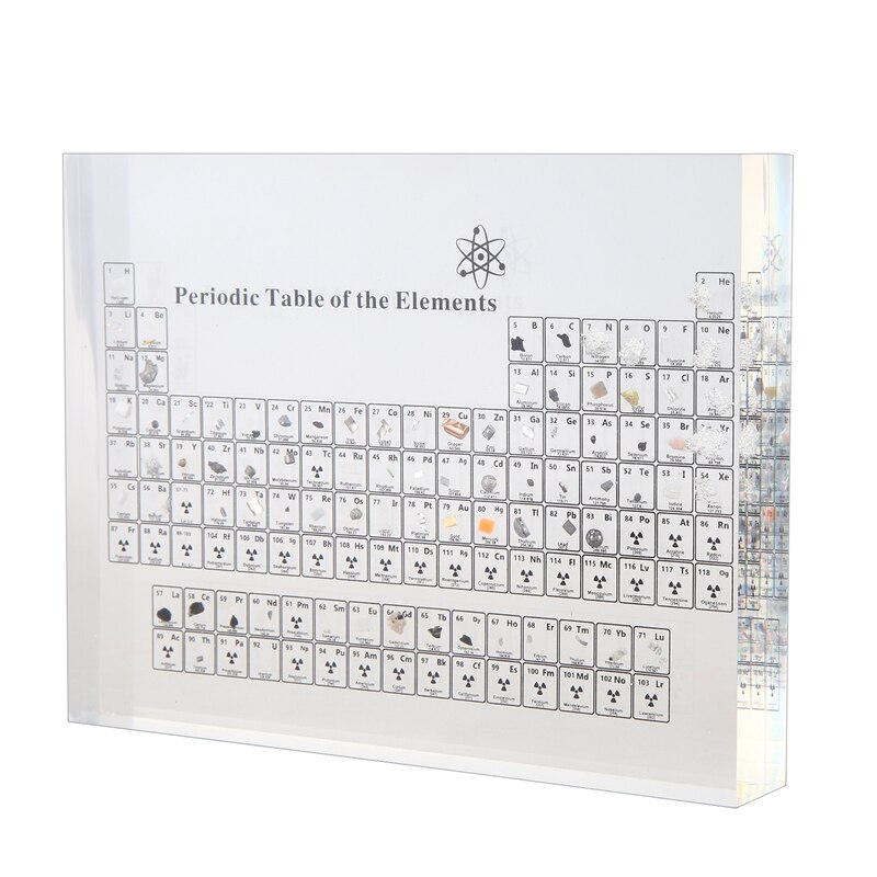 Akryl periodisk bord display med ægte s undervisning skoledag fødselsdag kemikalie s display indretning