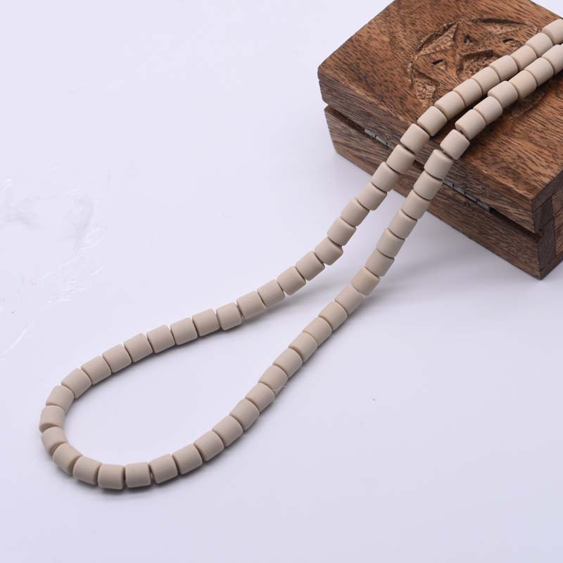 6mm Polymer Clay Tube Beads Loose Spacers Beads for Jewelry Making DIY Findings Bracelet Necklace Accessory