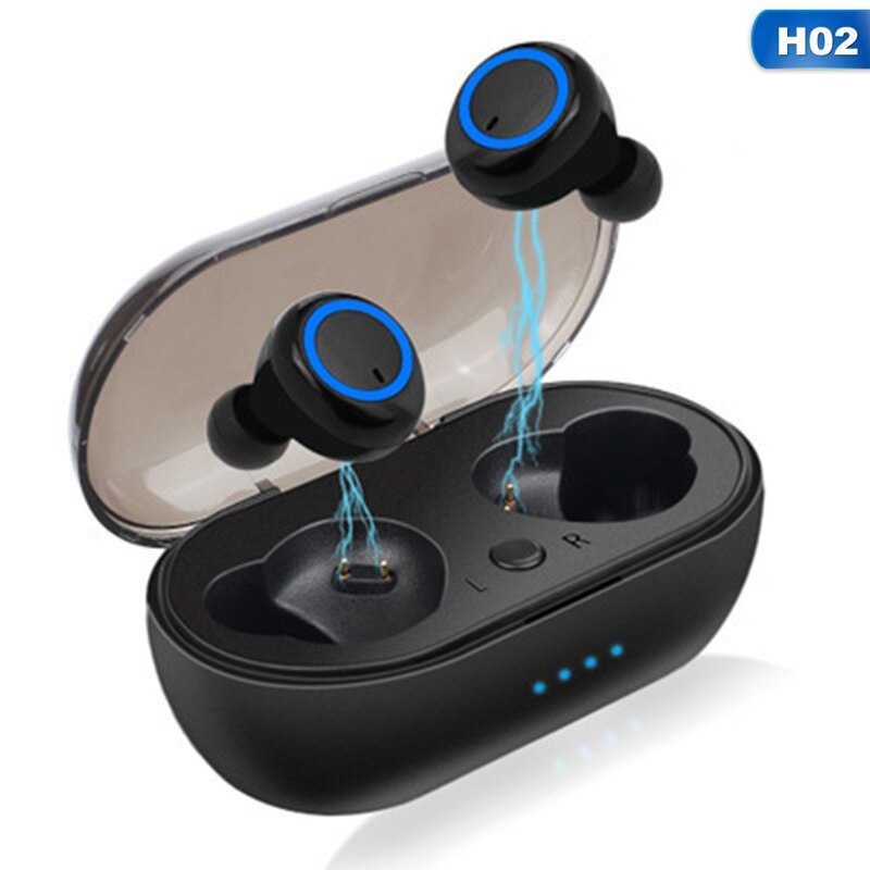 GT1 TWS Fingerprint Touch Bluetooth Earphones, HD Stereo Wireless Headphones,Noise Cancelling Gaming Headset: 2