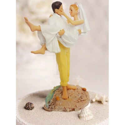 beach wedding theme cake topper bride and groom kissing on the beach wedding cake topper cake stand wedding