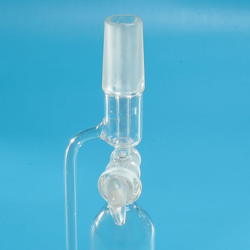 Embudo de separación de vidrio 125ml 24/40, separación de presión, cristalería de ecualización, División de Laboratorio transparente