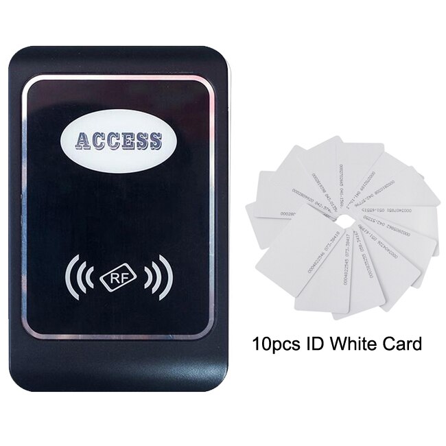 Rfid-kaartlezer toegangscontrole machine waterdicht 13.56 mhz /125 khz proximity kaart toegangscontrole lezer wiegand 34 ip65 lezer: Id  ac 10 kaarten