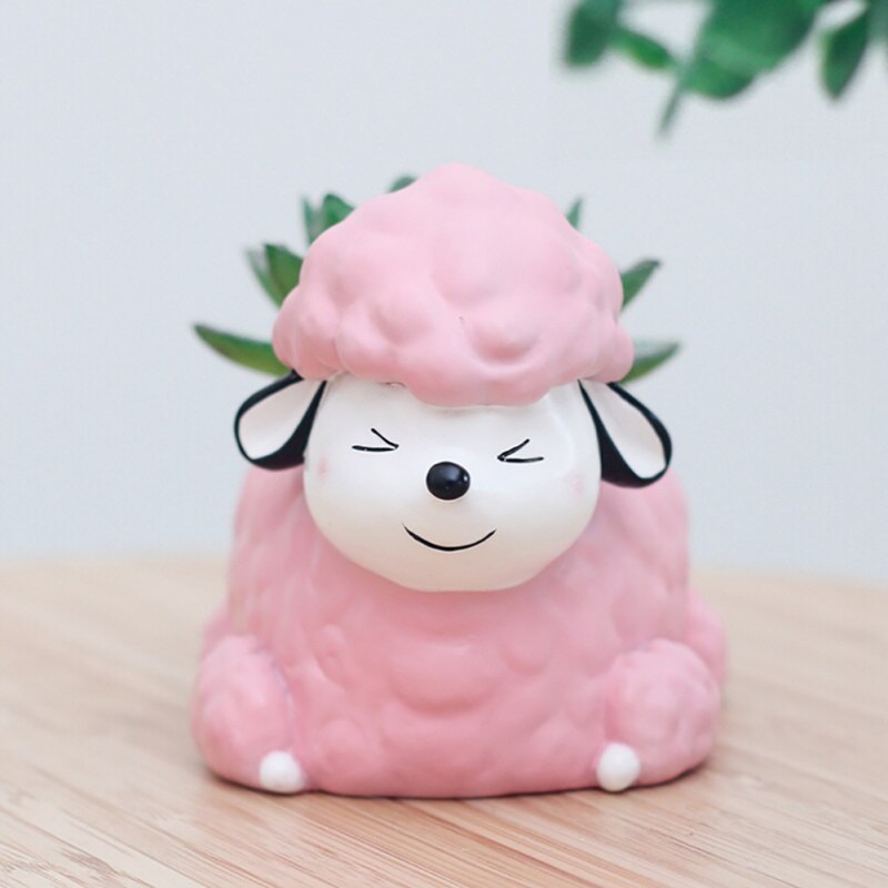 Cartoon Dogs Flower Vase Puppy Resin Planter for Succulents Cute Corgi Flower Pot Desktop Garden Bonsai