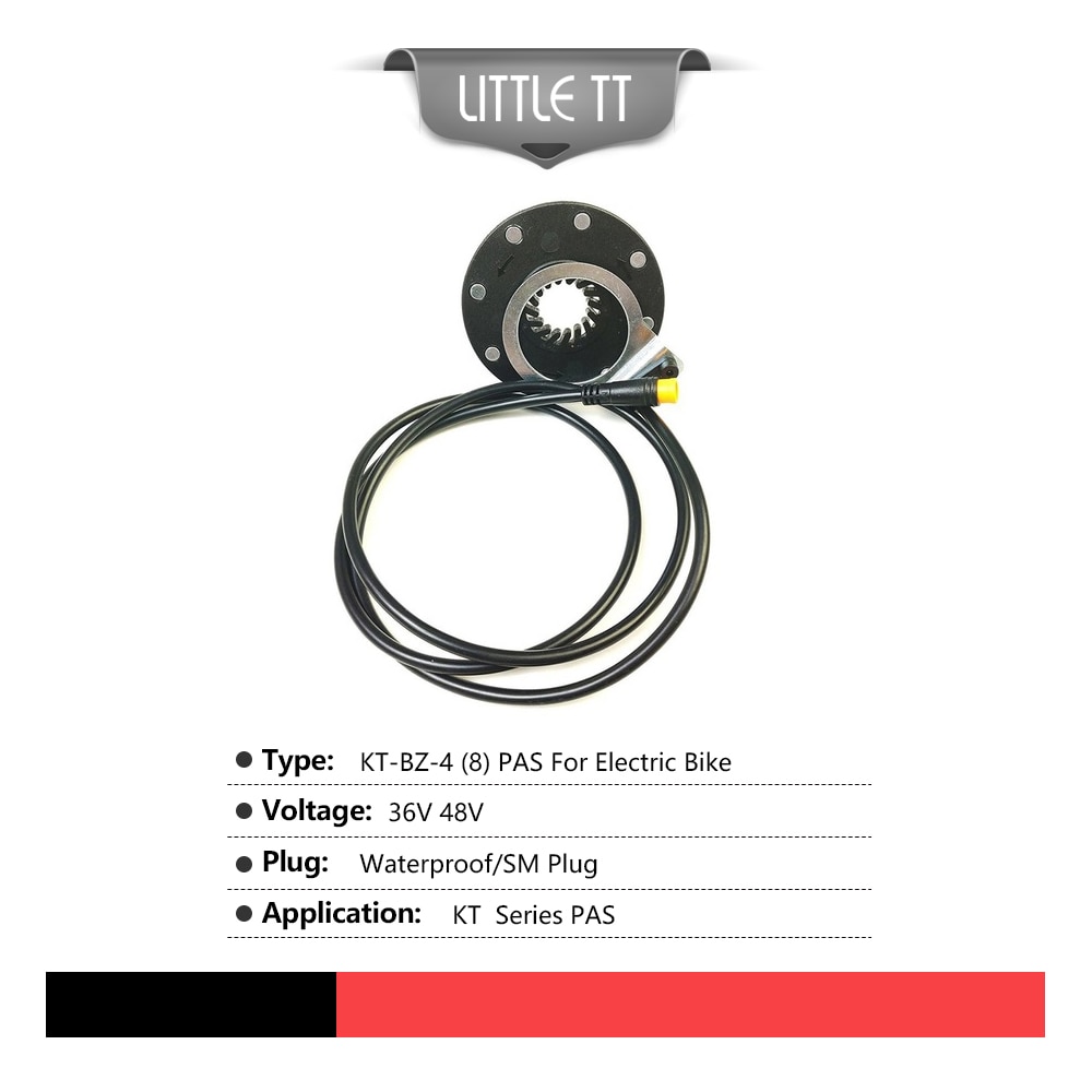 Pédale de vélo électrique LITTLE TT, KT-BZ-4 (8) 8 aimants, système PAS, accessoires faciles à installer, capteur de vitesse Assistant