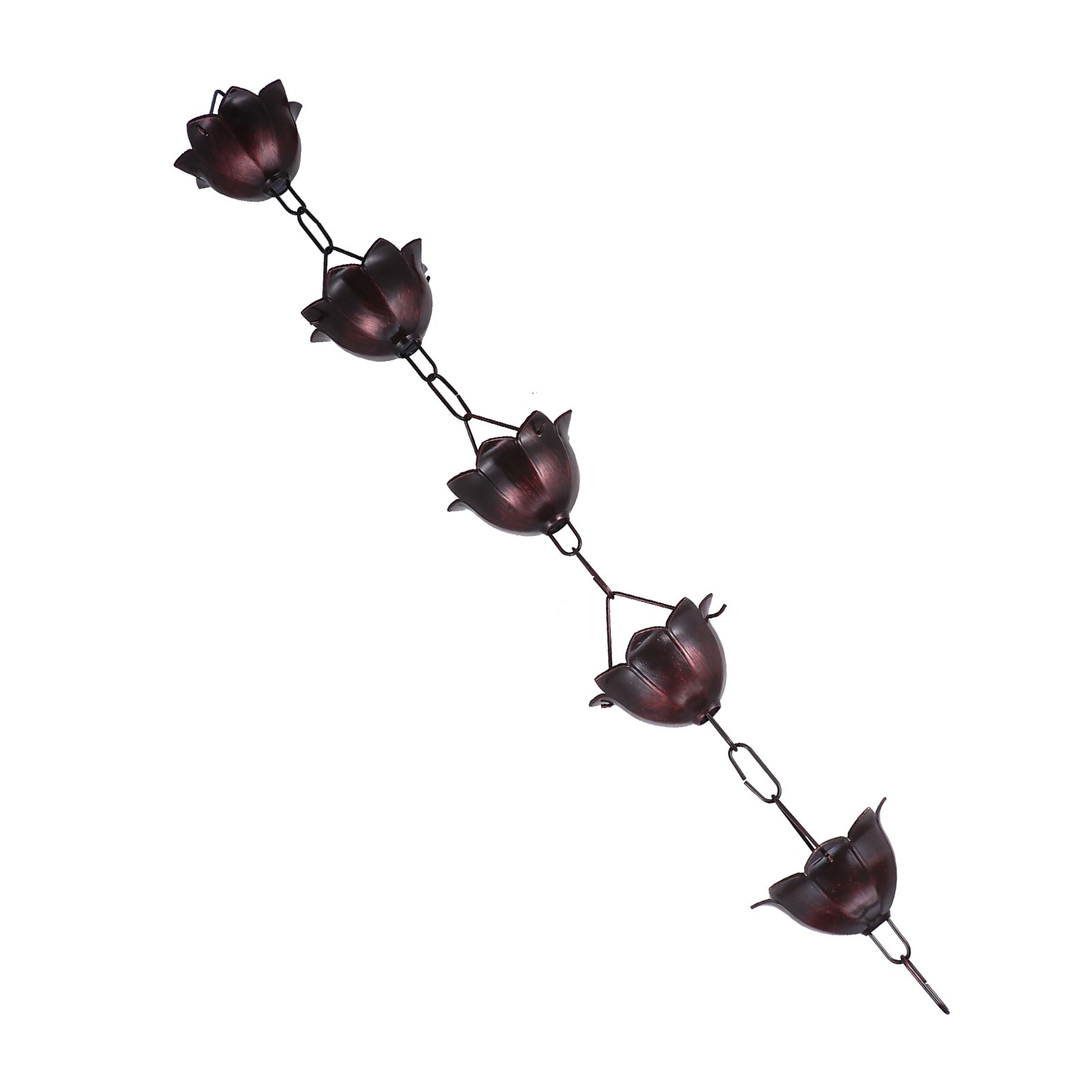 1m uniwersalny deszcz łańcuch metal dzwonki oraz kubki kwiat deszcz łapacz dla rynna: Default Title