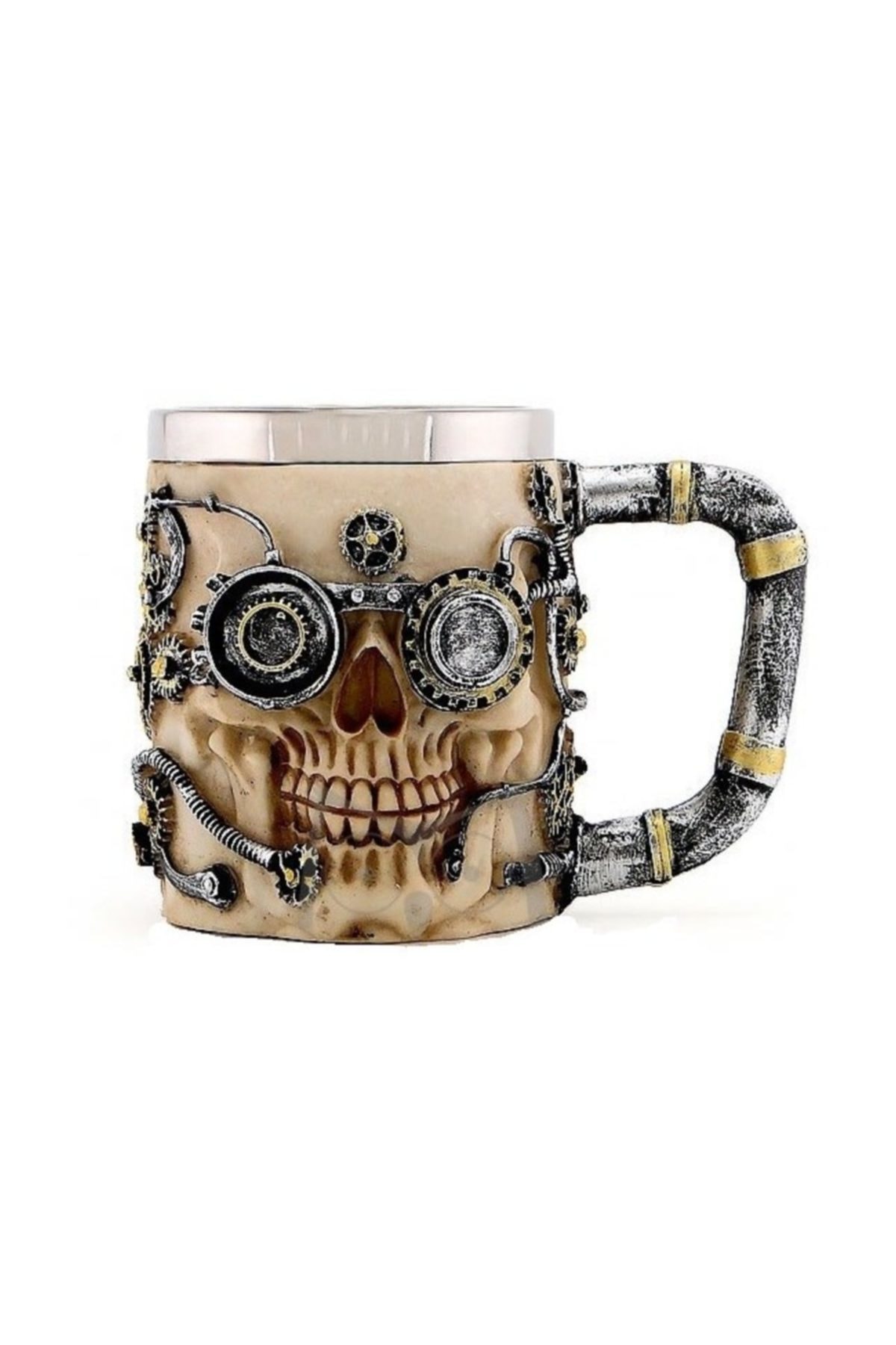 Beer Glass Skull Mug Espresso Coffee Cup Set Handmade Beer Mug Tea Glass Whiskey Glass Tumbler Drinkware steel resin 3D: Purple