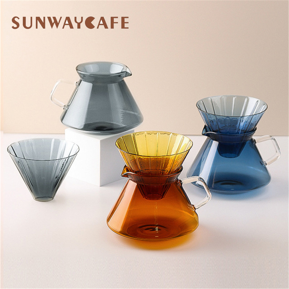 Taza de filtro de café para elaboración de cerveza, vaso de vidrio para cafetera con soporte V60, goteador de café, accesorios, novedad