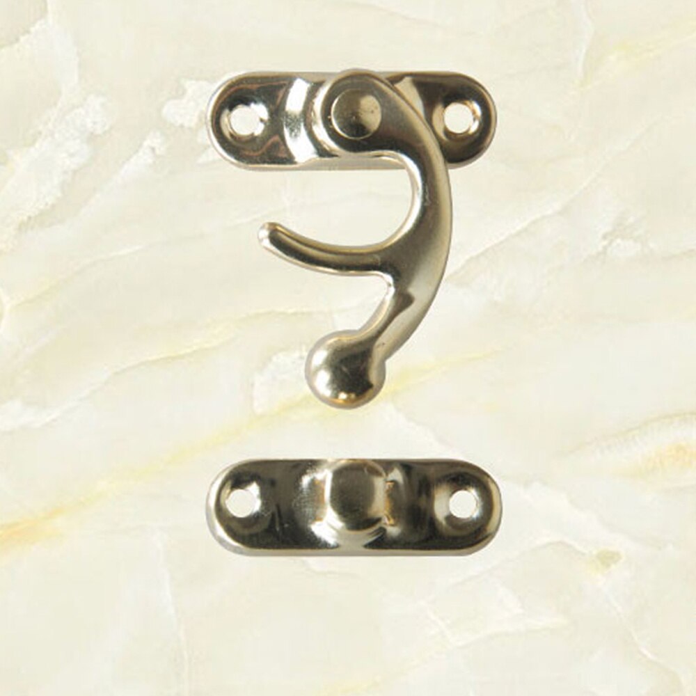 10PCS Small Antique Metal Lock Decorative Hasps Hook Wooden Jewelry Box Padlock With Screws For Furniture Hardware