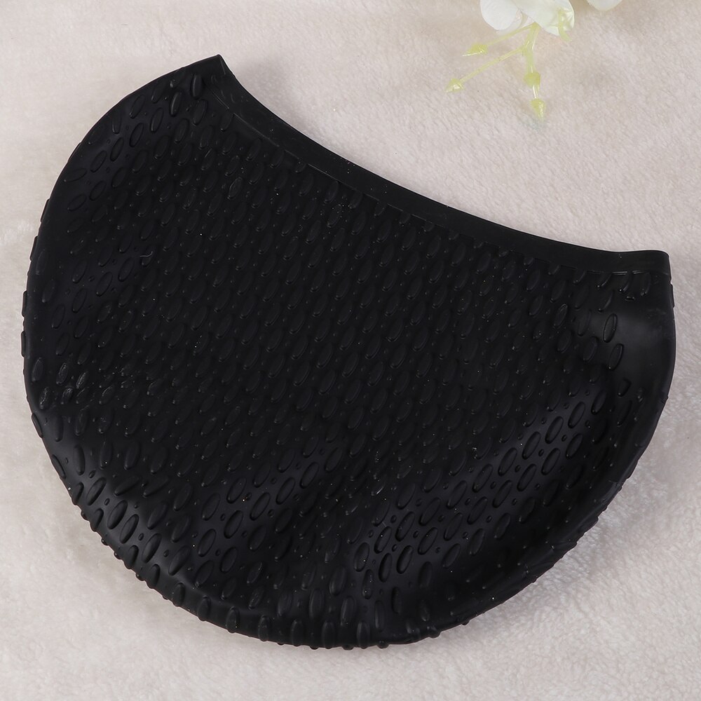 Swimming Cap Hat Water Pattern Waterproof Silicone Nontoxic Swimming Cap Hat Men Girls Boys Sporty Bathing Cap(Black)