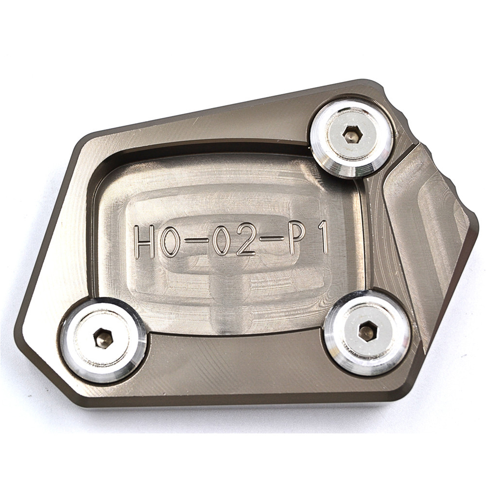 CNC Kickstand Side Stand Extension Foot Pad Plate Enlarger For Honda CBR500R CB500F/X CBR250R CBR300R NM-4 CB400: Lavender