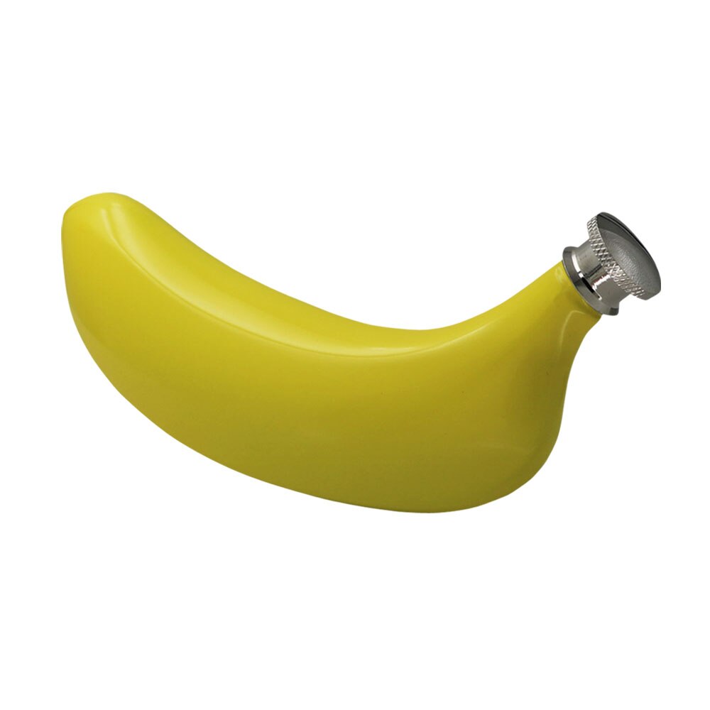Mini 5oz rostfritt stål 304 vodka tratt whiskyflaska hip flaska bärbar ficka banan sprit flagon alkohol flaska lppunk