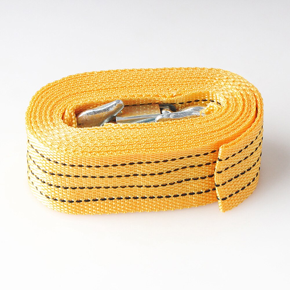 3ton 4m Car Tow Cable for Truck Trailer Winch Towing Pull Rope Strap with Hooks Van Road Safety Emergency Tool