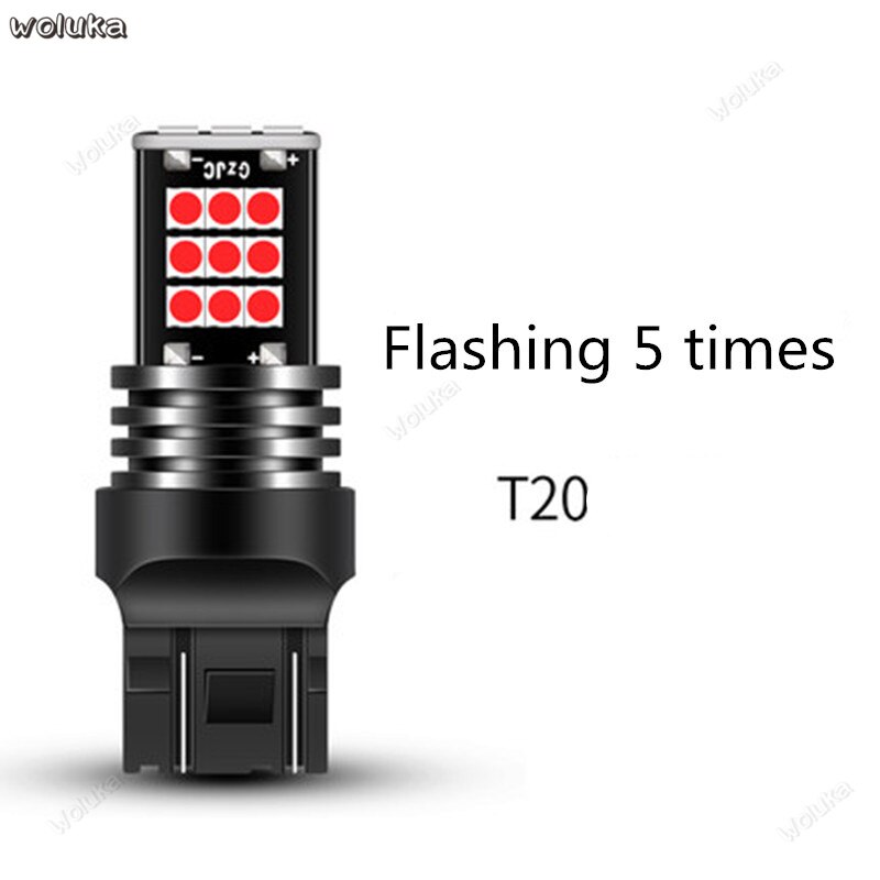 Flashing brake light 6th generation super bright car flashing LED brake light bulb rear light taillight CD50 Q04: I