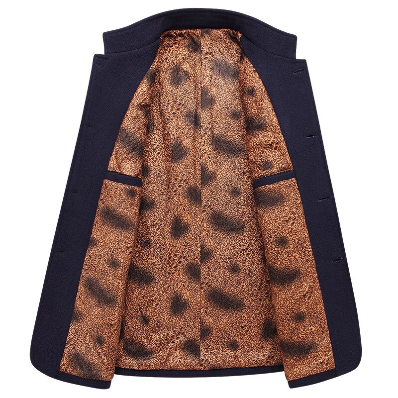 Wollen Heren Jas, Heren Jas, Herfst En Winter Stijl Wollen Jas Mannen, mid-Length Business Casual Heren Dragen, Jassen Voor Mannen