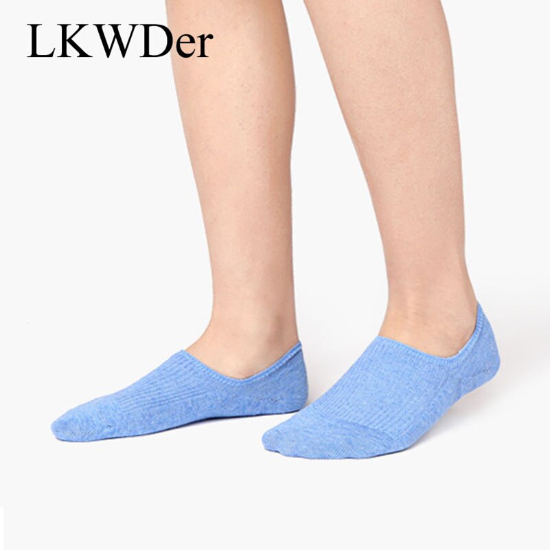 LKWDer 6 Pairs Autumn Korean Women's Socks Female Solid Color Double Needle Boat Socks Anti-shedding Cotton Socks