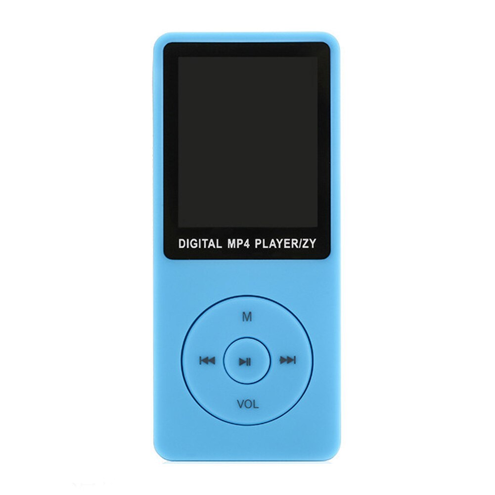 1.8inch Media HIFI Portable Movie MP3 Ultra-thin Digital Music Player Ebook With FM Radio: Blue